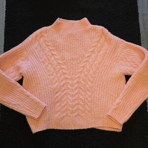Universal Thread Blush Cable Knit Turtleneck Sweater